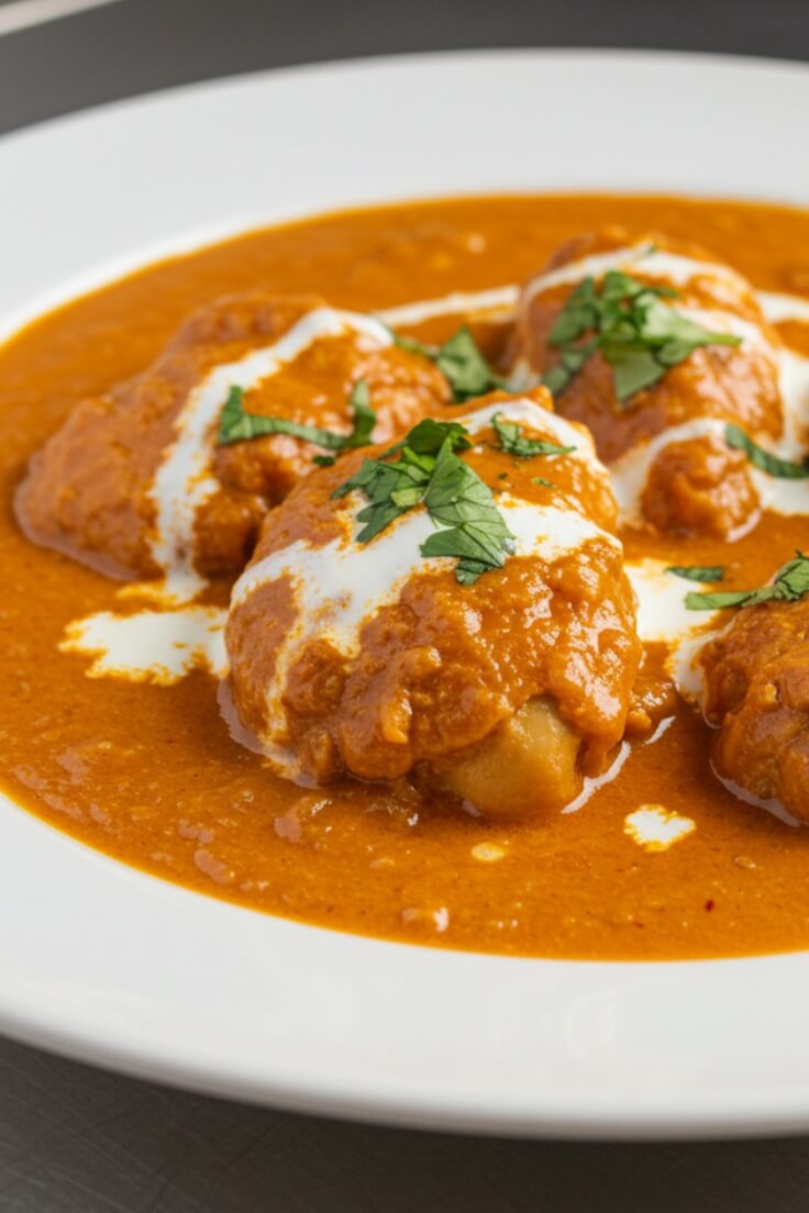 Butter Chicken is a creamy, spiced classic with tender marinated chicken, aromatic spices, and a velvety tomato-cream sauce that’s perfect with rice or naan.