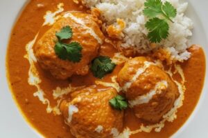 Butter Chicken is a creamy, spiced classic with tender marinated chicken, aromatic spices, and a velvety tomato-cream sauce that’s perfect with rice or naan.