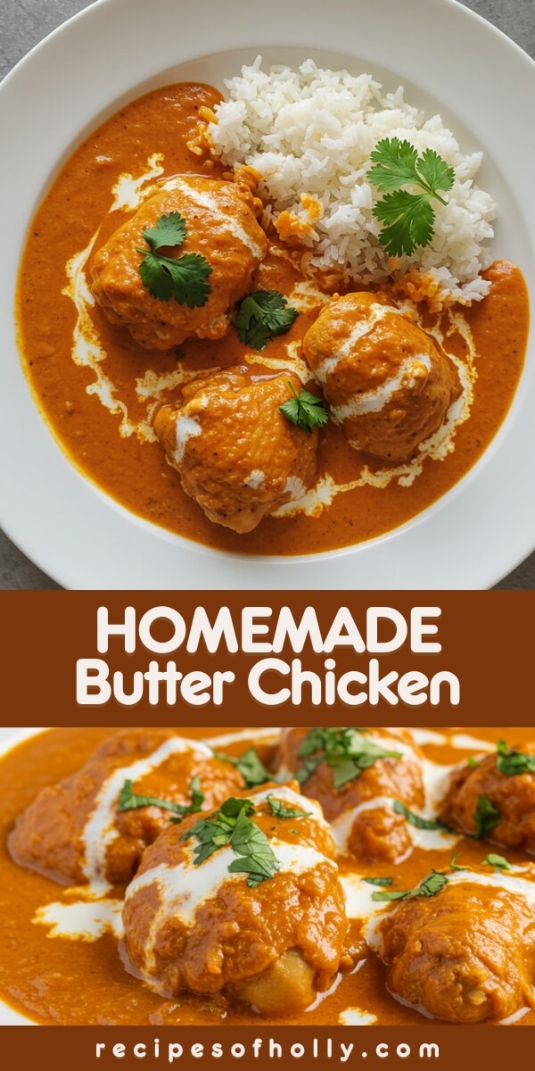 Butter Chicken is a creamy, spiced classic with tender marinated chicken, aromatic spices, and a velvety tomato-cream sauce that’s perfect with rice or naan.
