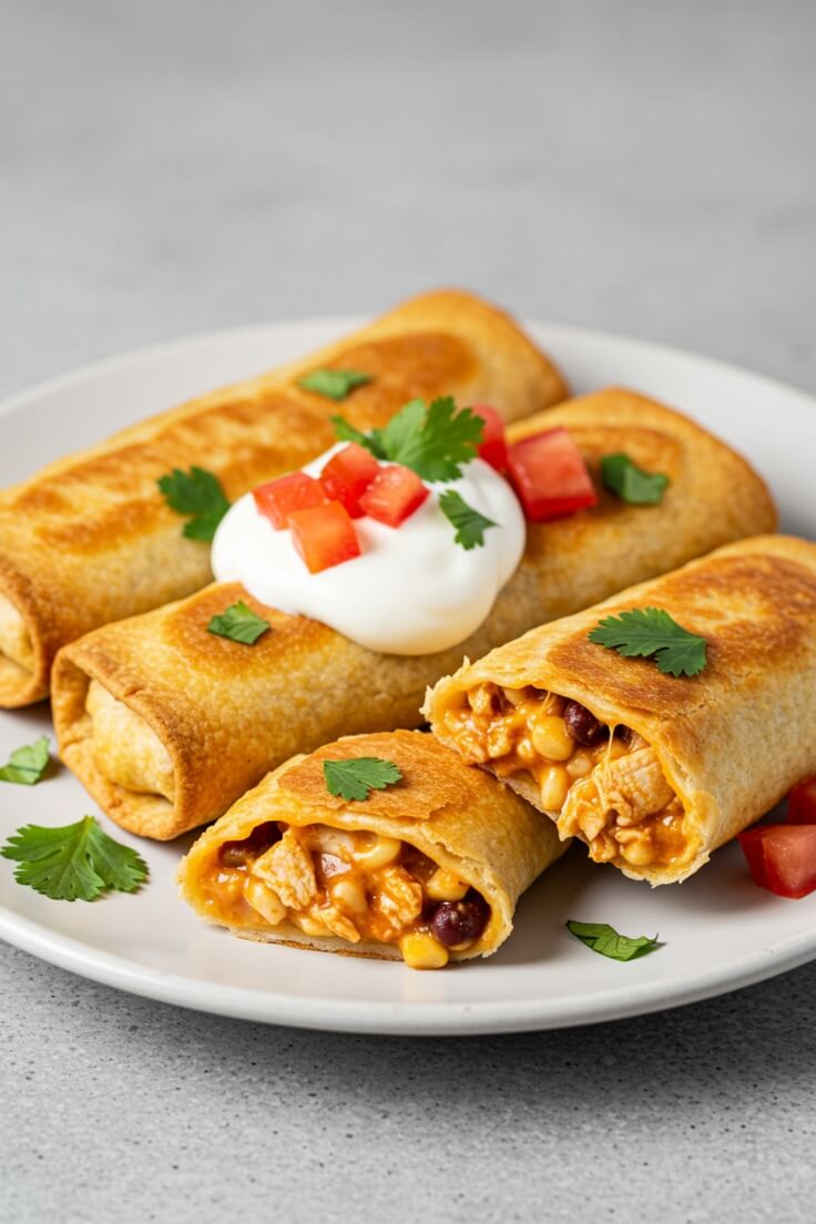 Crispy on the outside, cheesy and flavorful on the inside—these Chicken Chimichangas are the ultimate comfort food!