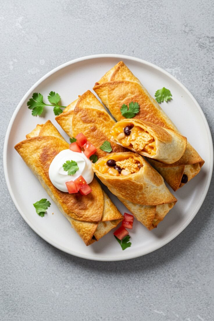 Crispy on the outside, cheesy and flavorful on the inside—these Chicken Chimichangas are the ultimate comfort food!