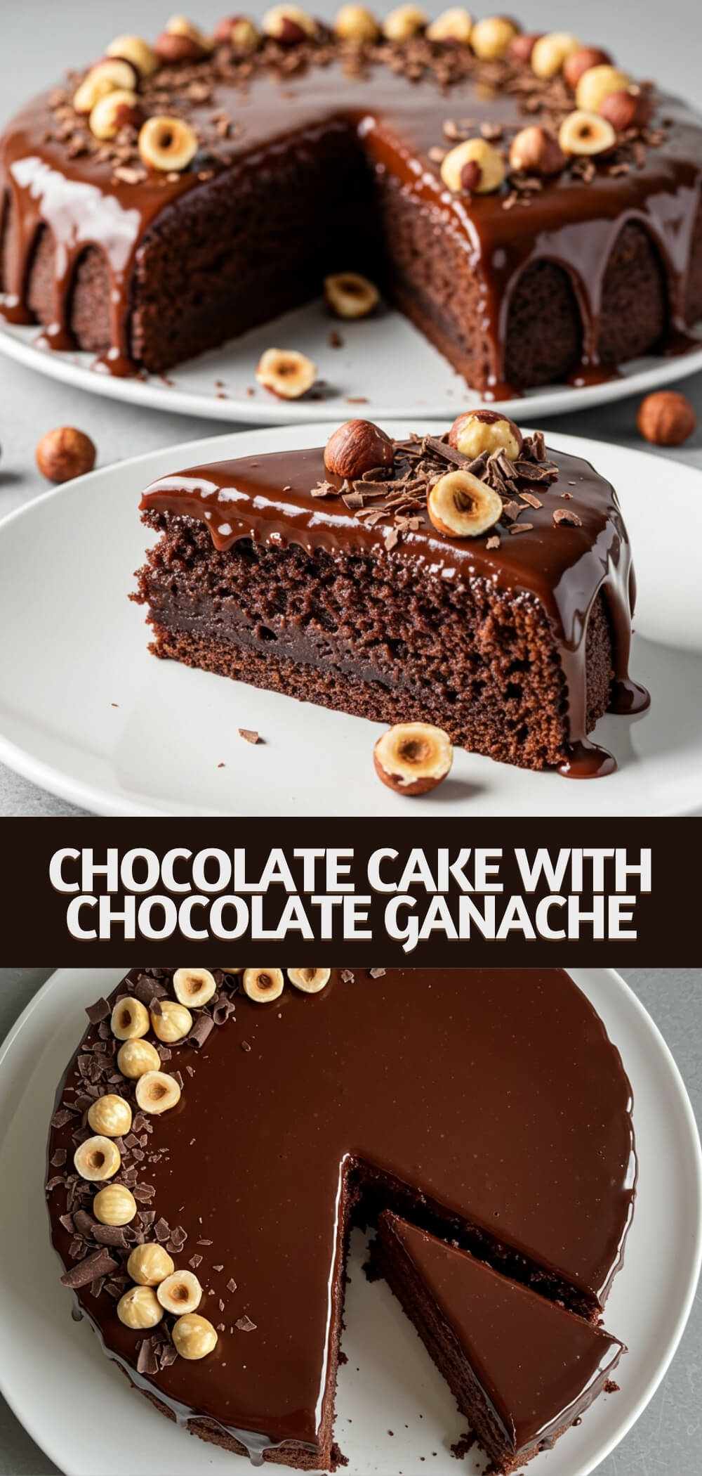 Chocolate Cake with Chocolate Ganache is a rich, single-layer dessert that delivers deep chocolate flavor with every bite.