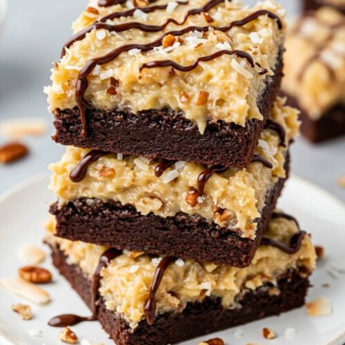Fudgy German Chocolate Brownies Recipe