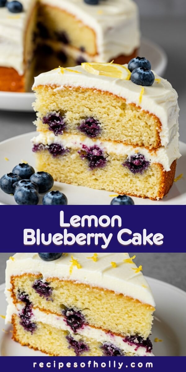 The Lemon Blueberry Cake bursts with citrusy zest, juicy berries, and a rich cream cheese frosting, making it the perfect fruity dessert for any occasion.