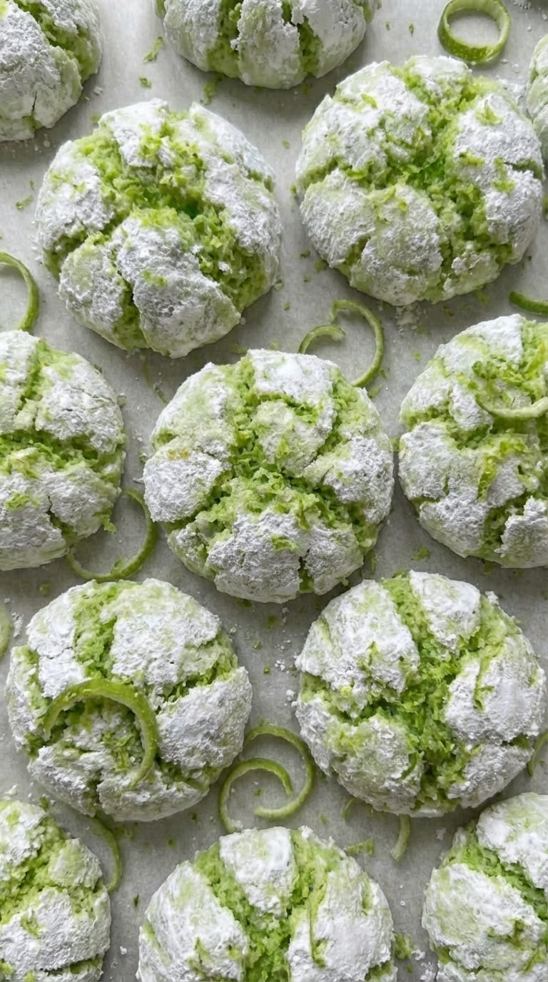 Lime Crinkle Cookies Recipe – Bright, Sweet & Delicious