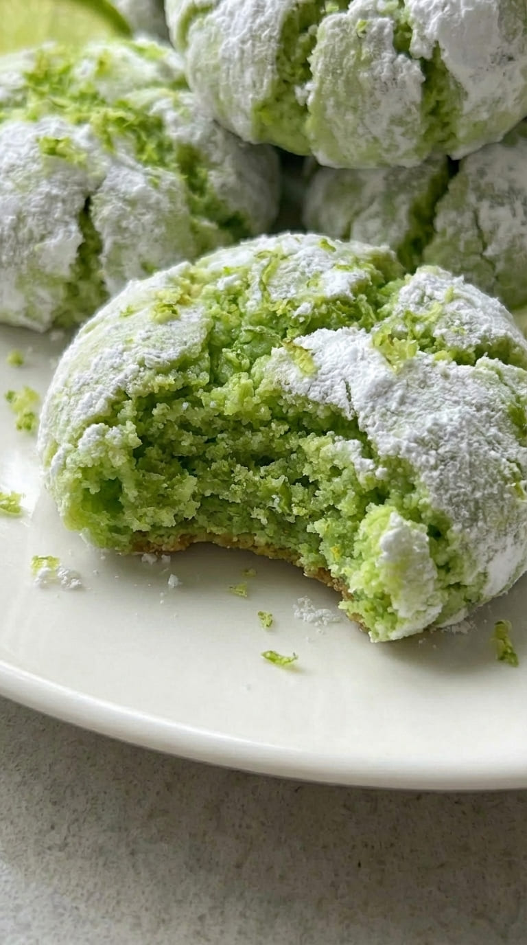 Lime Crinkle Cookies Recipe – Bright, Sweet & Delicious