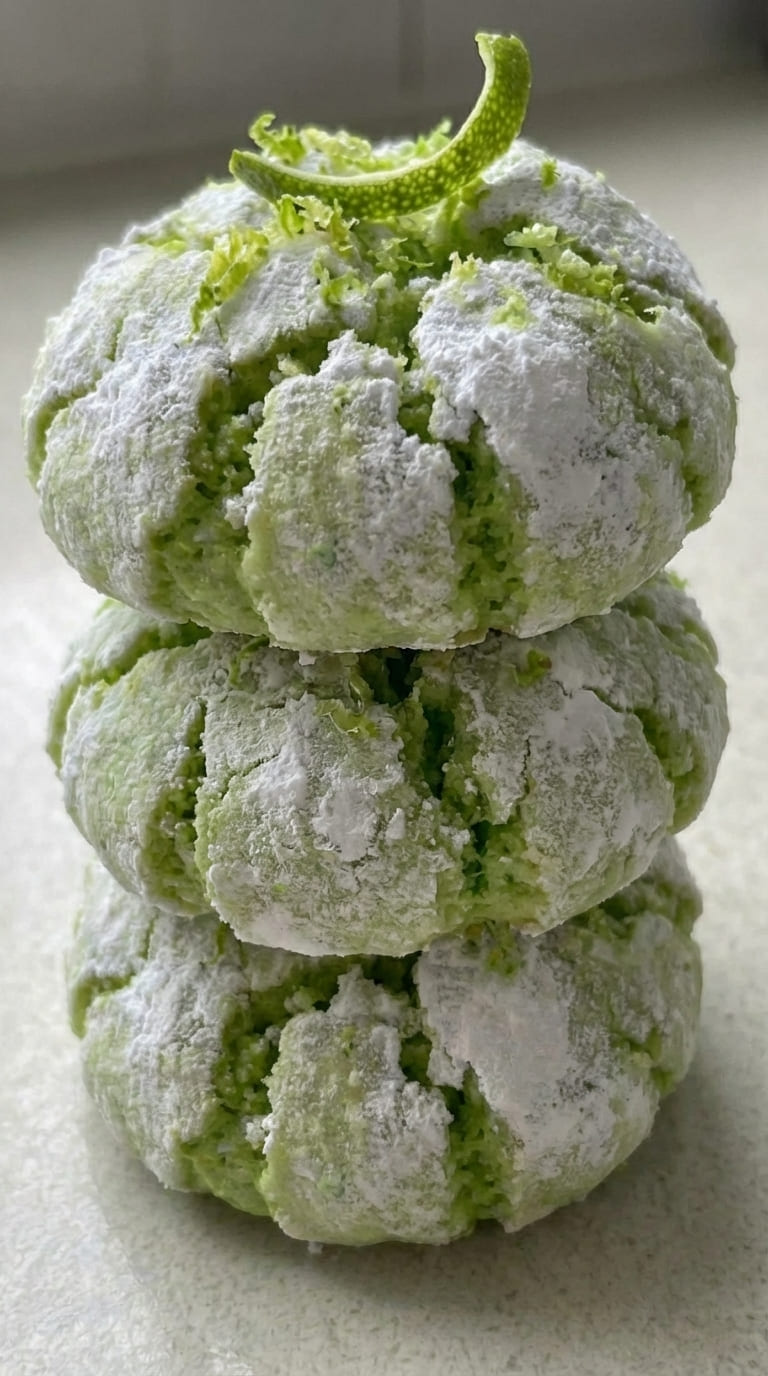 Lime Crinkle Cookies Recipe – Bright, Sweet & Delicious
