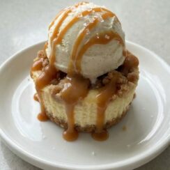 Easy Mini Apple Cheesecakes (With Cinnamon Streusel!)