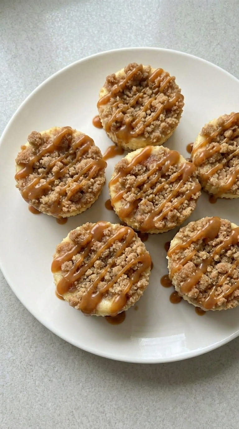 Easy Mini Apple Cheesecakes (With Cinnamon Streusel!)