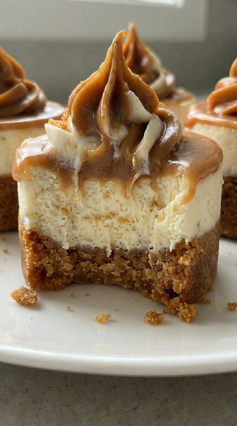 Easy Mini Biscoff Cheesecakes – No Bake & Delicious
