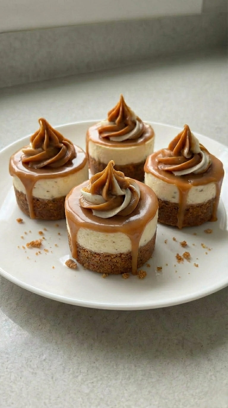 Easy Mini Biscoff Cheesecakes – No Bake & Delicious
