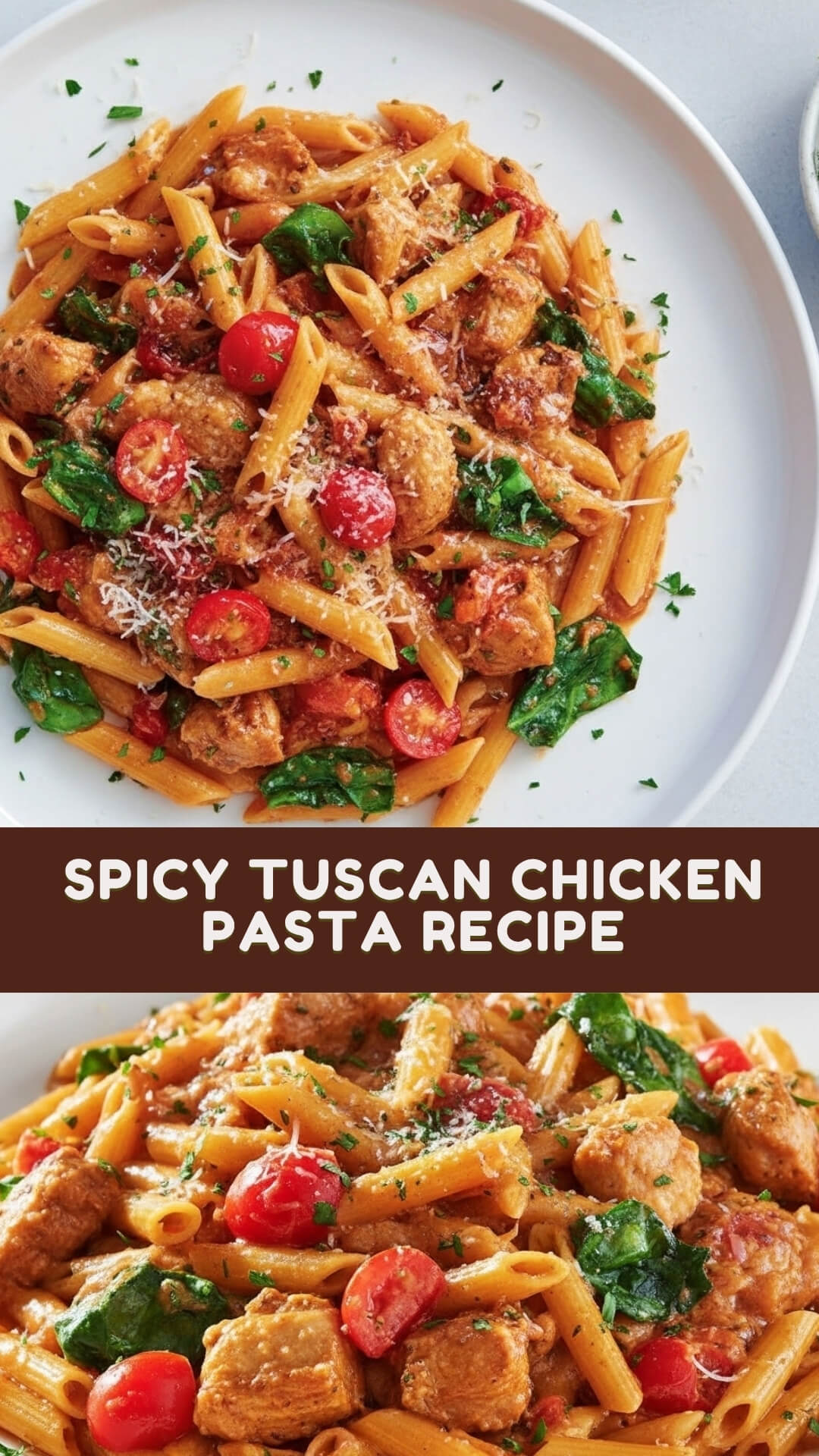 Spicy Tuscan Chicken Pasta Recipe