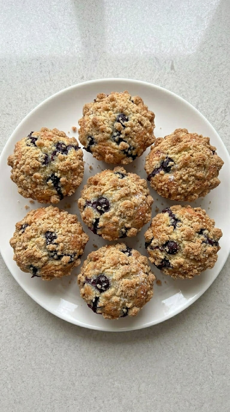 Easy Blueberry Cream Cheese Muffins (Bakery-Style!)