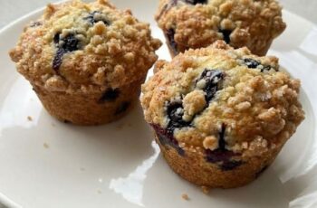 Easy Blueberry Cream Cheese Muffins (Bakery-Style!)