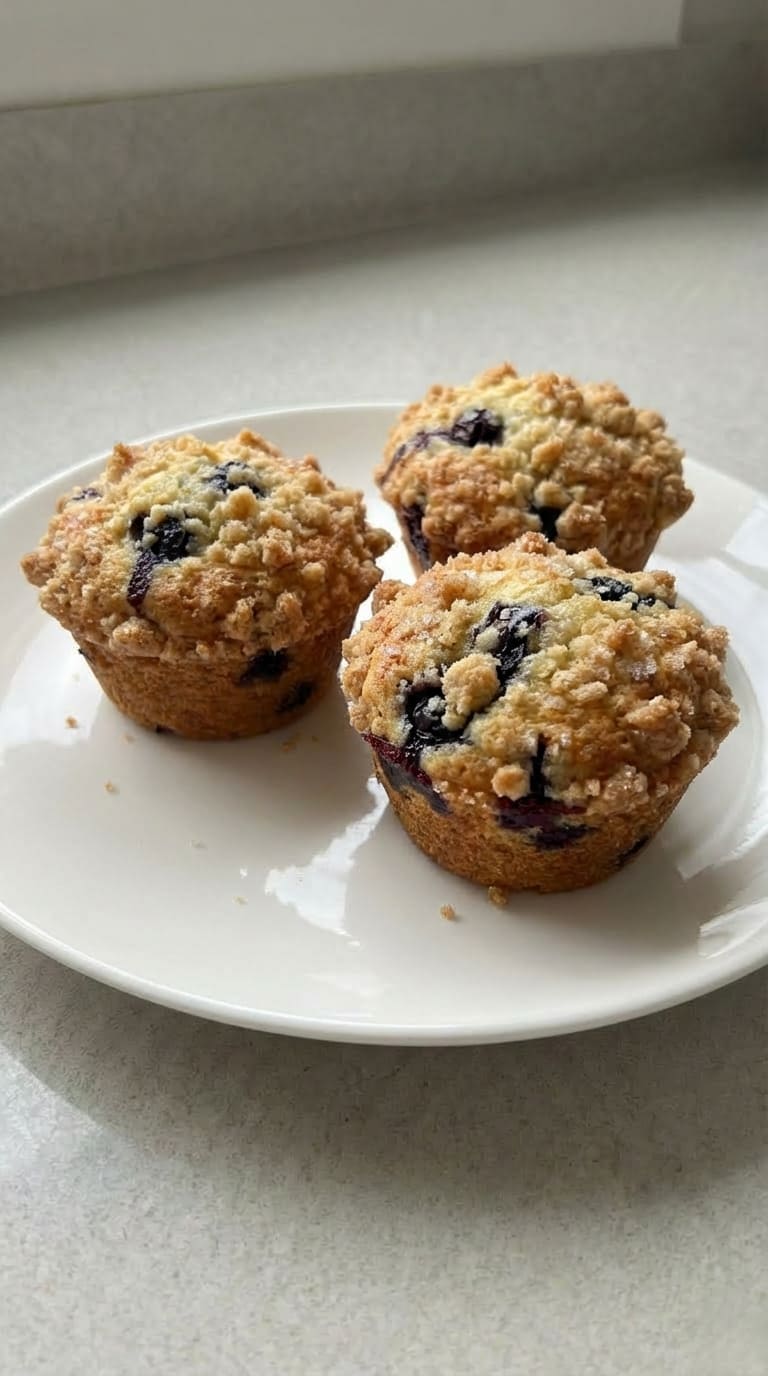 Easy Blueberry Cream Cheese Muffins (Bakery-Style!)