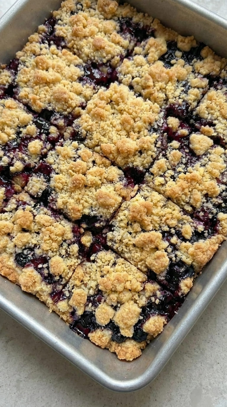 Best Blueberry Crumble Bars – Soft, Juicy & Delicious