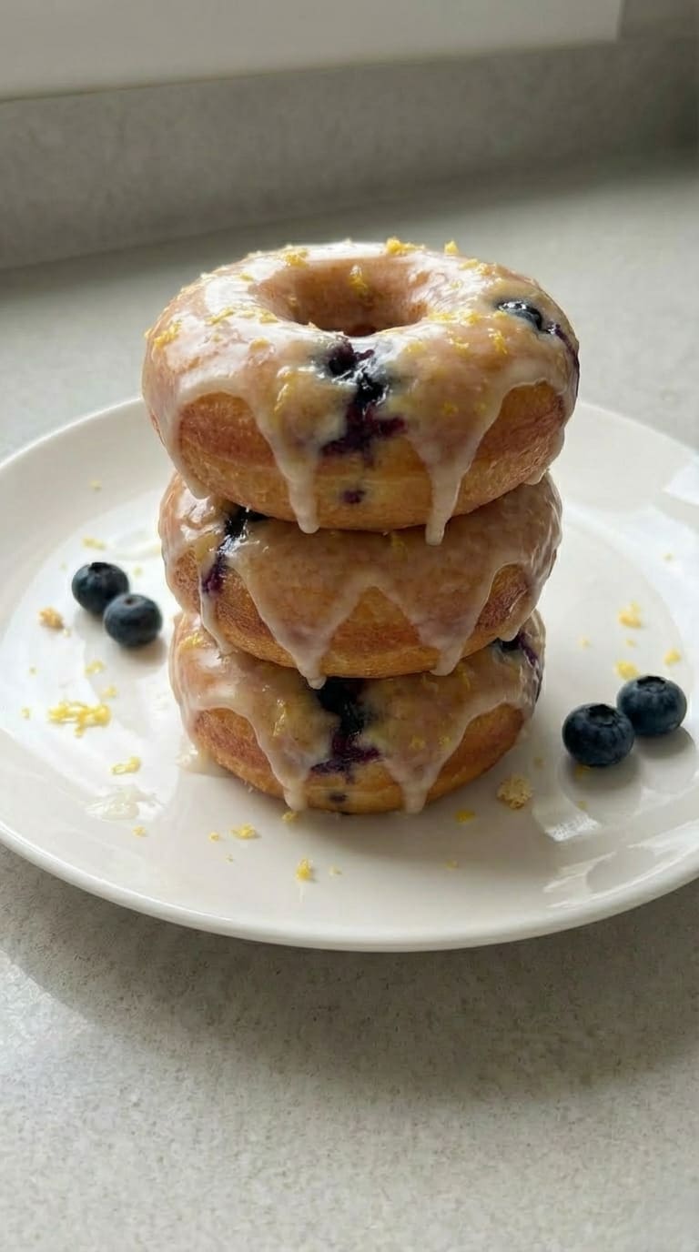 Easy Blueberry Donuts – Soft, Fluffy & Ready in 30 Minutes