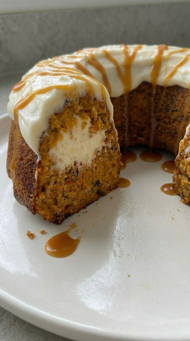 Carrot Cheesecake Bundt Cake – Swirled, Spiced & Perfect