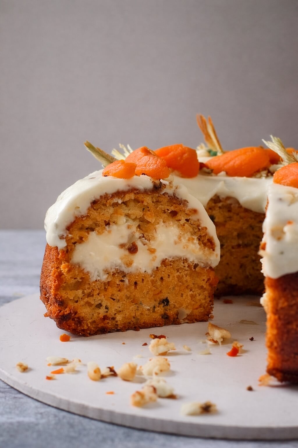 Carrot Cheesecake Bundt Cake