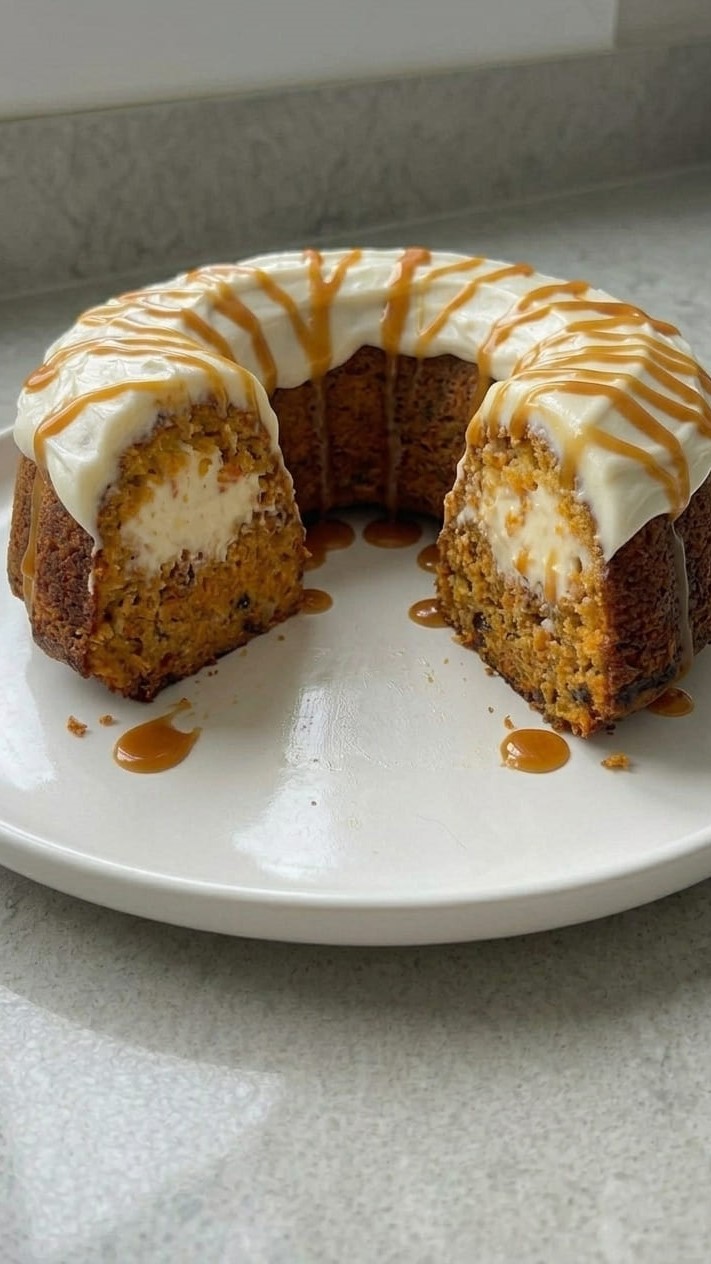 Carrot Cheesecake Bundt Cake – Swirled, Spiced & Perfect