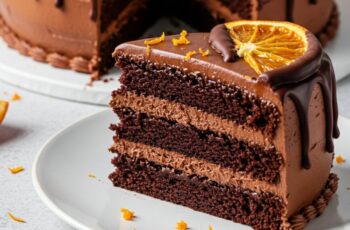 Zesty orange and rich chocolate swirl together in this ultra-moist cake topped with citrus-kissed chocolate frosting—bold, bright, and irresistible