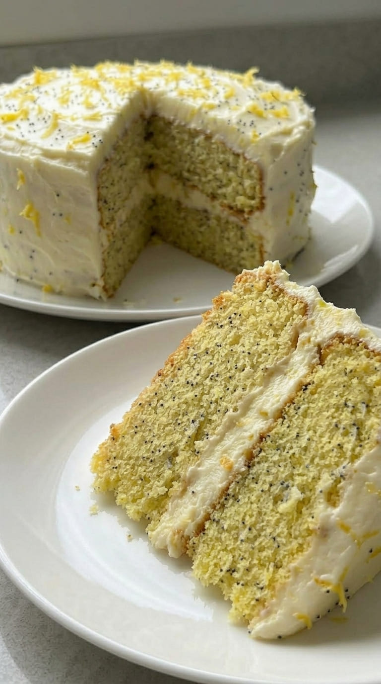 Homemade Lemon Poppy Seed Cake – Perfect Spring Dessert