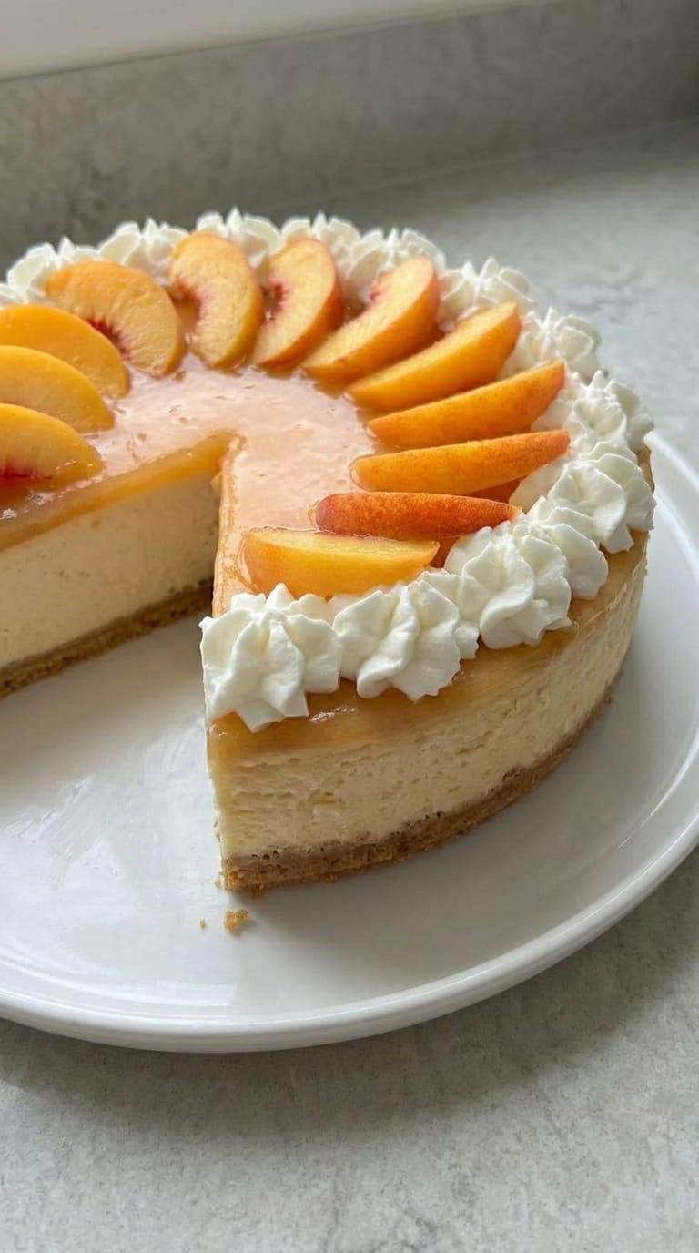 The Only Peach Cheesecake Recipe You Will Ever Need