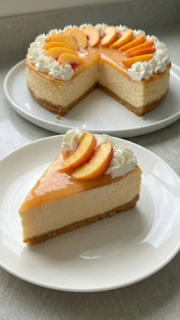 The Only Peach Cheesecake Recipe You Will Ever Need