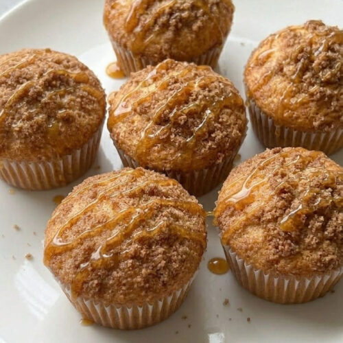 Moist Peach Muffins Recipe with Fresh Peach Flavor