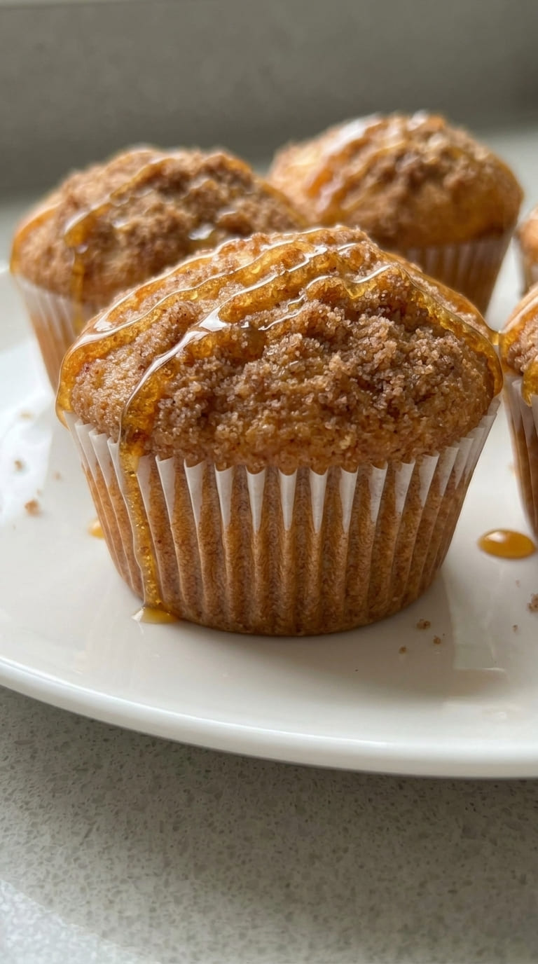 Moist Peach Muffins Recipe with Fresh Peach Flavor