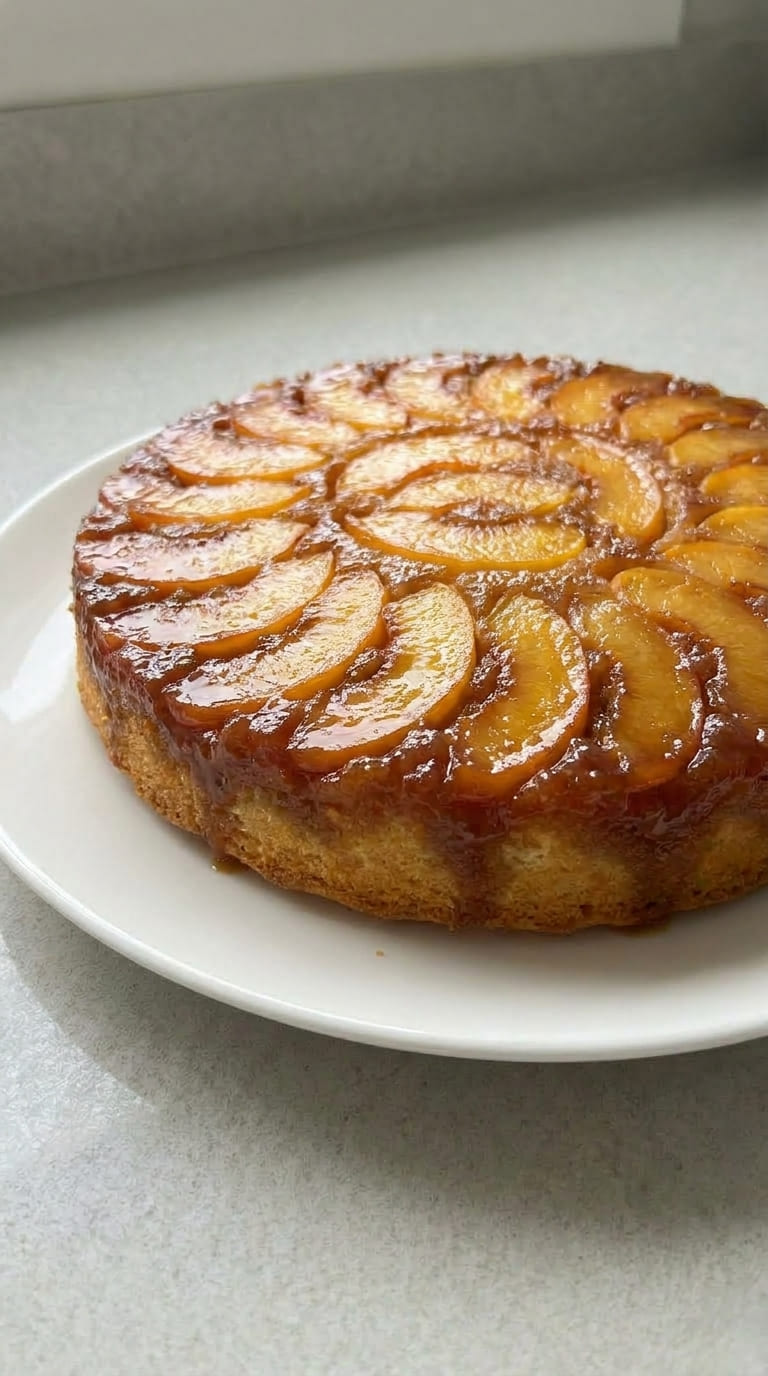 Moist Peach Upside Down Cake Perfect for Summer Gatherings