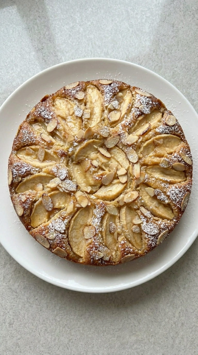 Easy Almond Apple Cake with Fresh Apples