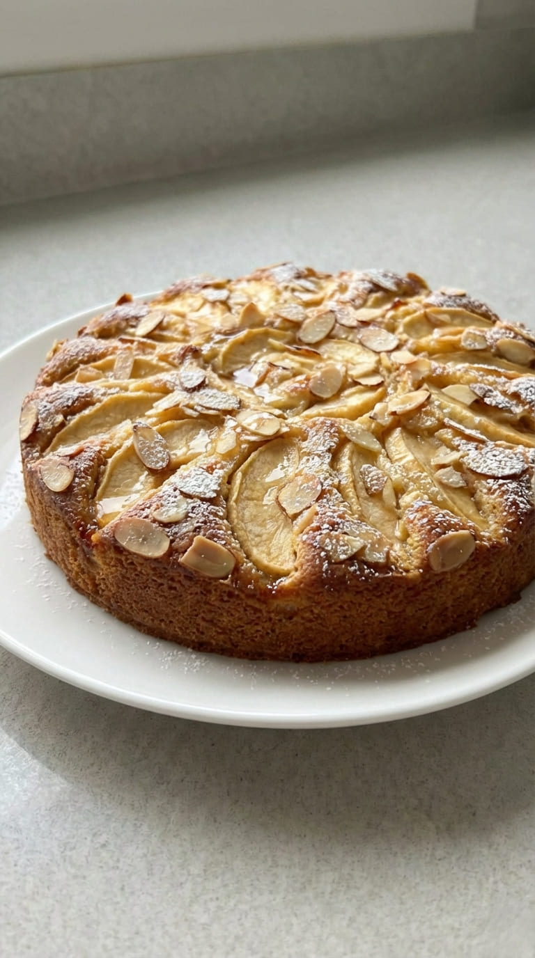 Easy Almond Apple Cake with Fresh Apples