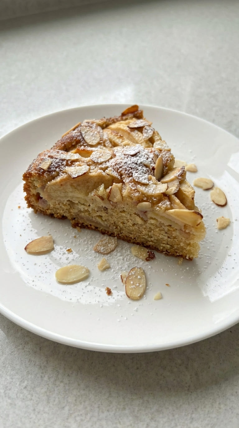 Easy Almond Apple Cake with Fresh Apples