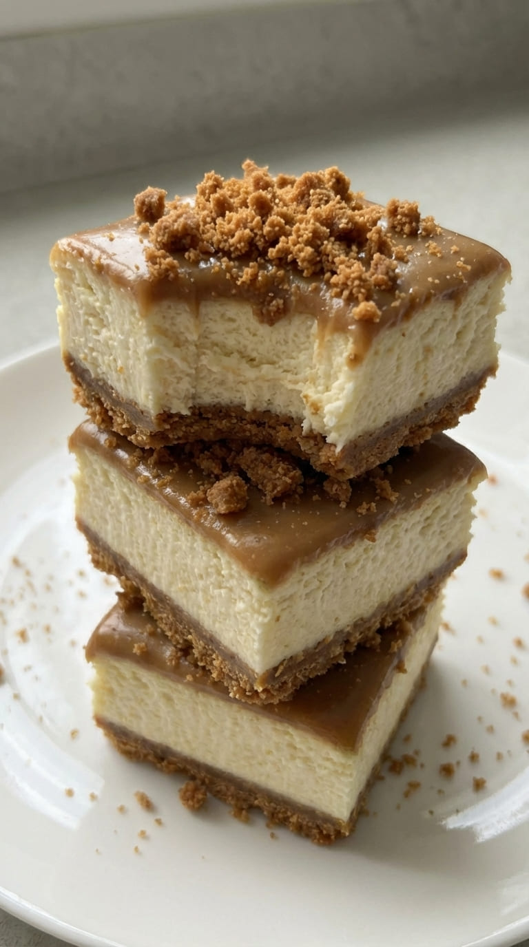 Creamy Biscoff Cheesecake Bars Perfect for Any Occasion