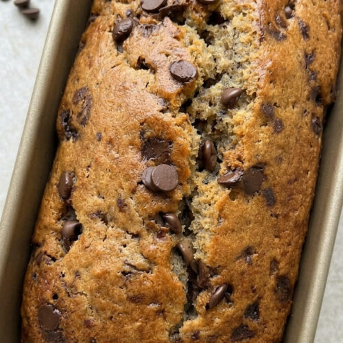 Moist Chocolate Chip Banana Bread Recipe Perfect for Breakfast or Dessert