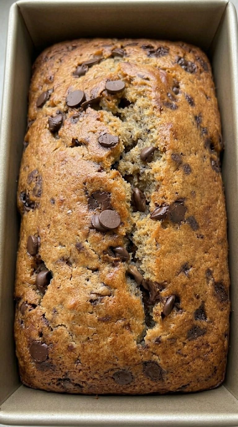 Moist Chocolate Chip Banana Bread Recipe Perfect for Breakfast or Dessert