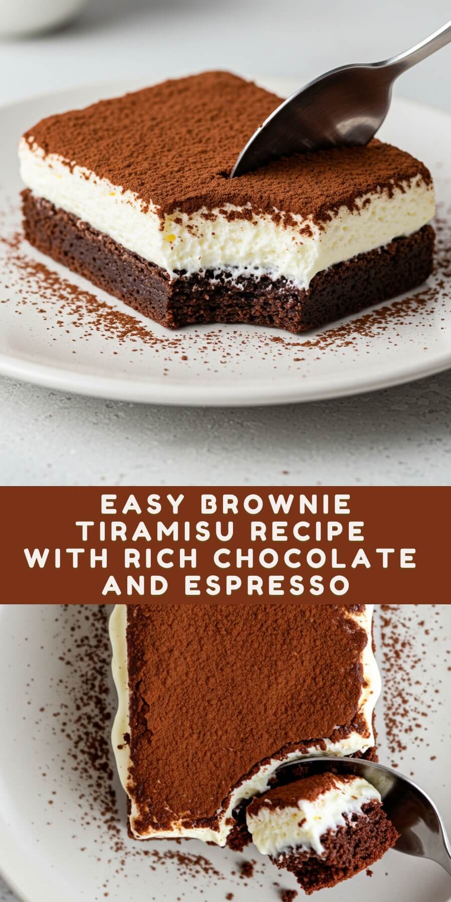 Tiramisu Brownie is the ultimate dessert mashup—rich, fudgy brownies layered with creamy mascarpone filling and a bold espresso kick. It combines the indulgence of classic brownies with the elegance of traditional tiramisu for a treat that’s decadent, flavorful, and unforgettable.