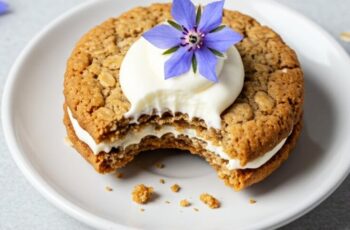 These oatmeal sandwich cookies are chewy, nutty, and filled with a rich brown butter cream cheese frosting—comfort baking at its most indulgent!