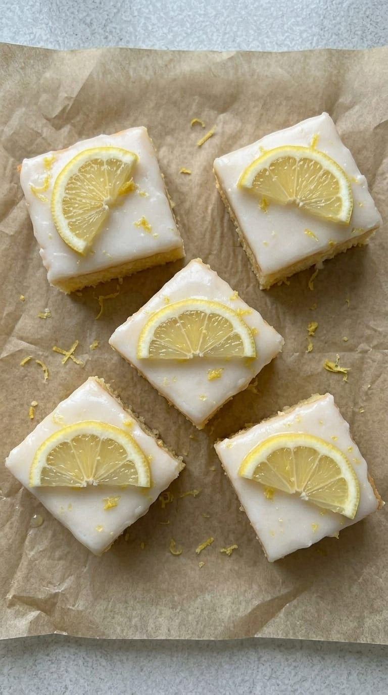Easy Lemon Brownies with a Perfect Lemon Glaze
