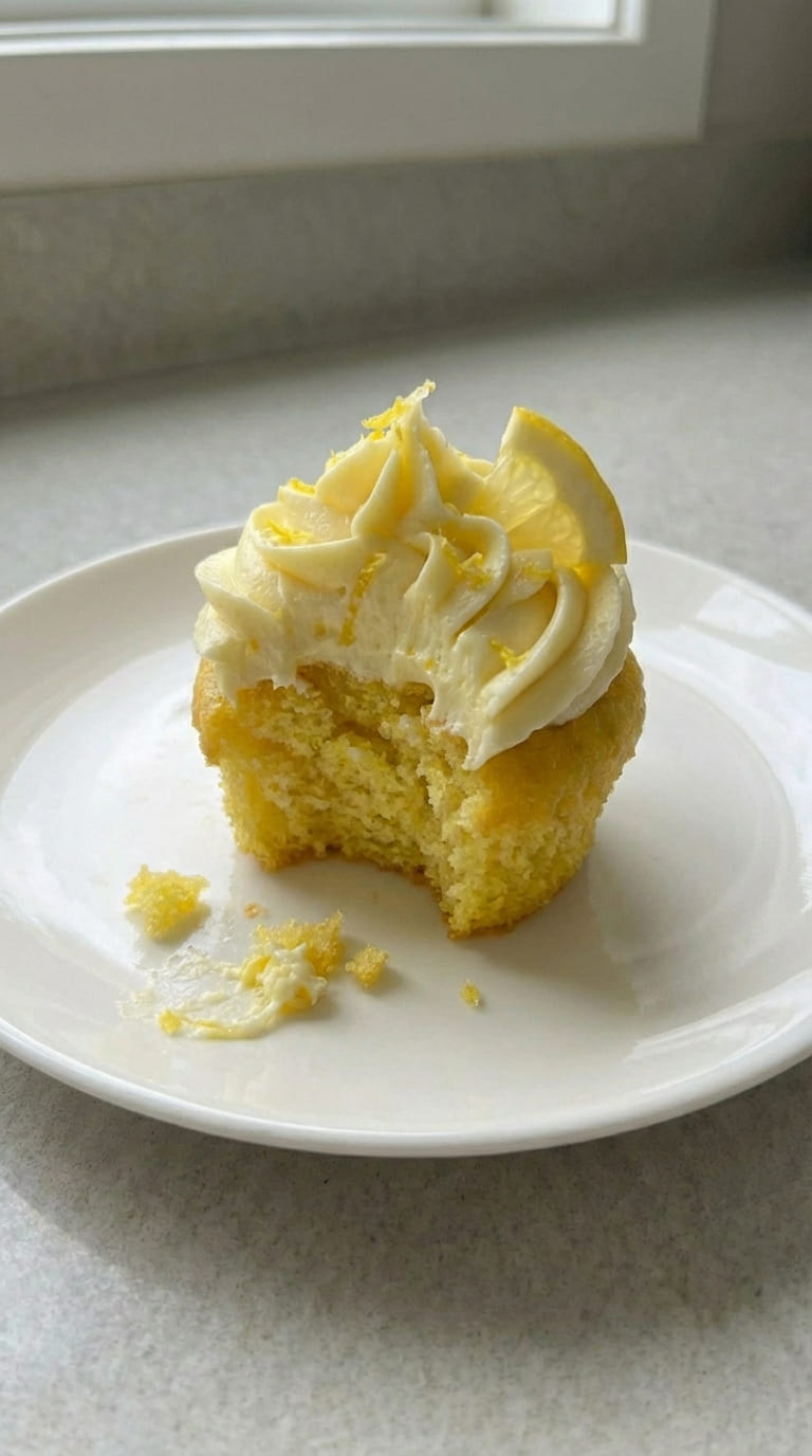 Lemon Cupcakes with Lemon Buttercream Frosting