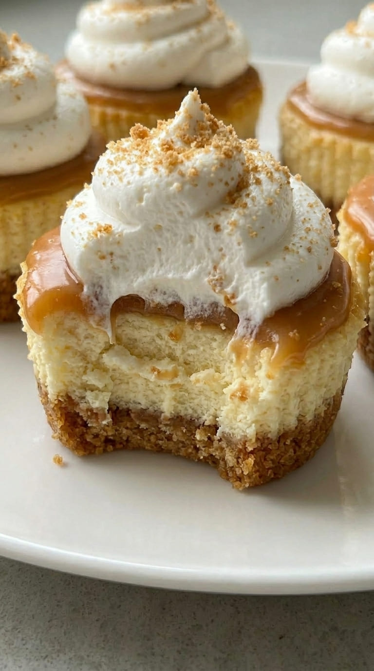 Easy Mini Caramel Cheesecakes Recipe for Parties and Holidays