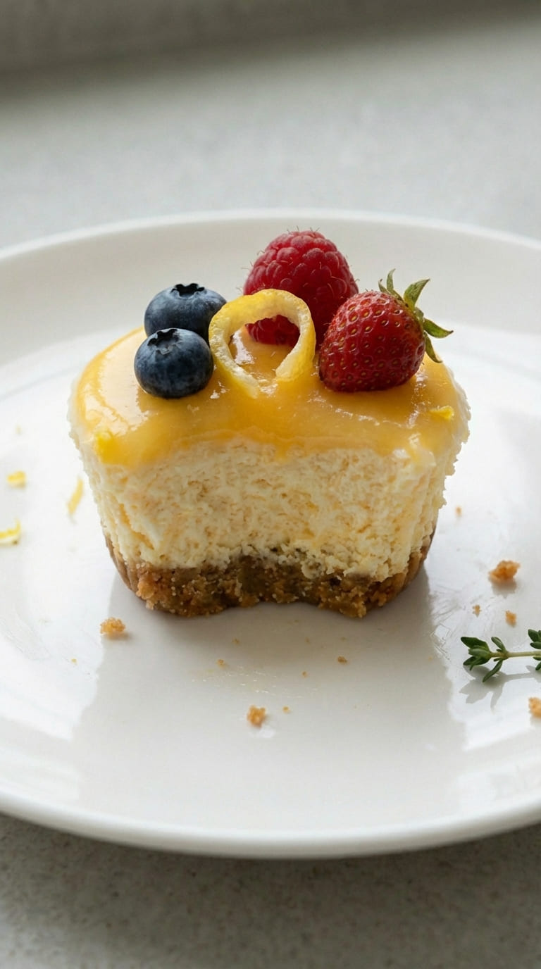 Easy Mini Lemon Cheesecakes (With Homemade Lemon Curd!)