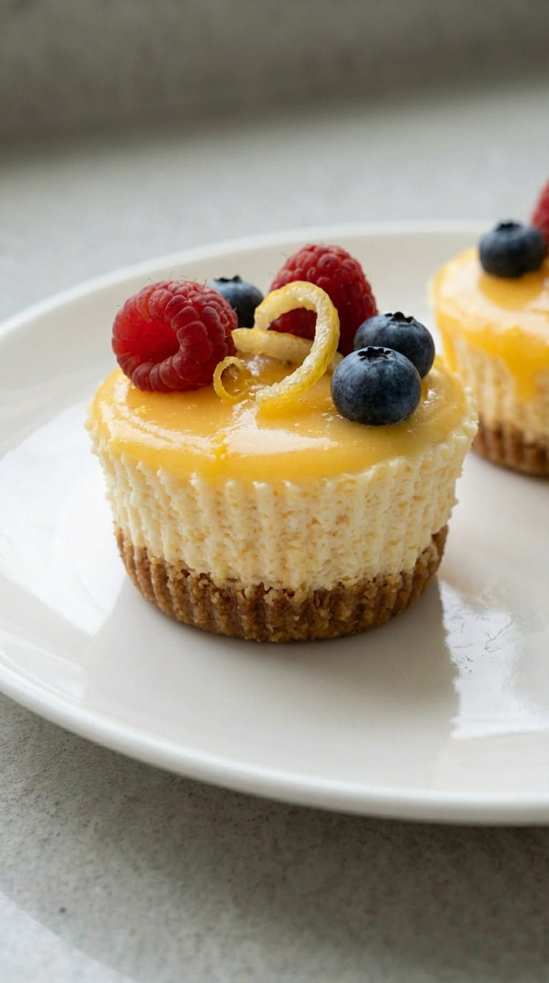 Easy Mini Lemon Cheesecakes (With Homemade Lemon Curd!)