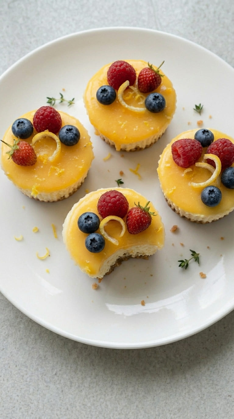 Easy Mini Lemon Cheesecakes (With Homemade Lemon Curd!)