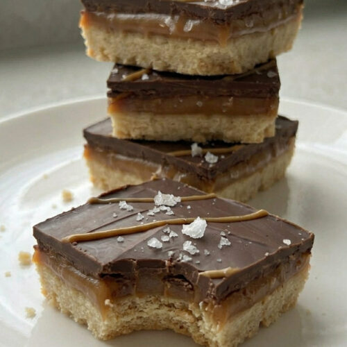 Salted Caramel Shortbread Bars