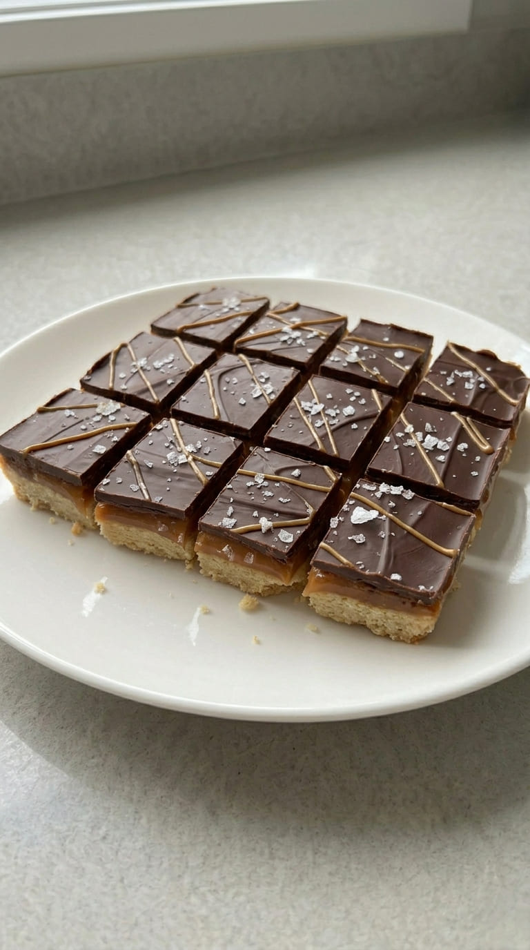 Salted Caramel Shortbread Bars
