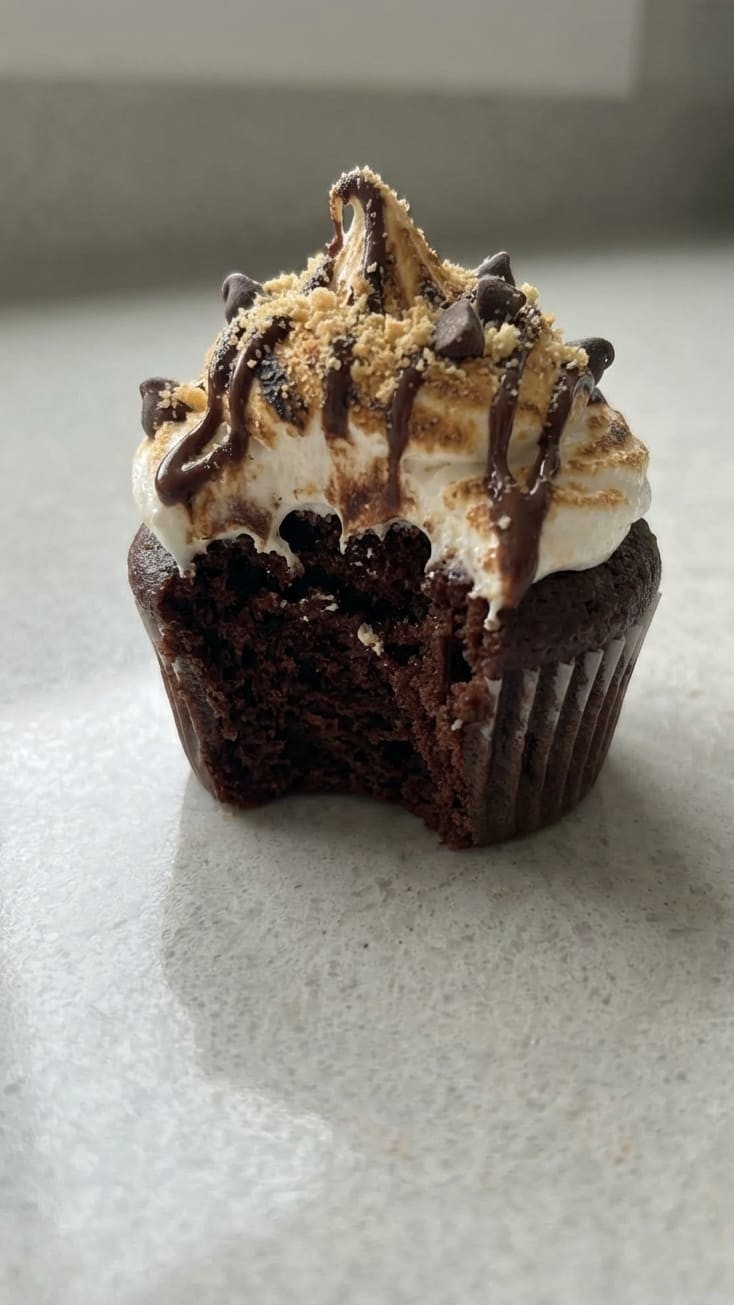 Easy S’mores Cupcakes – Gooey, Chocolatey & Irresistible