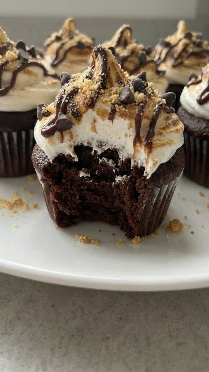 Easy S’mores Cupcakes – Gooey, Chocolatey & Irresistible
