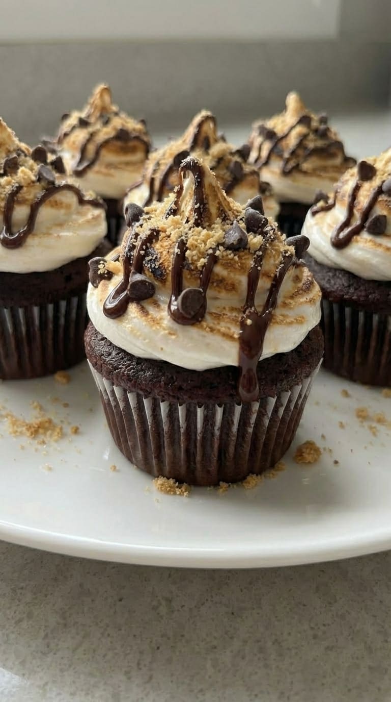 Easy S’mores Cupcakes – Gooey, Chocolatey & Irresistible